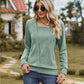 Square Neck Long Sleeve Blouse