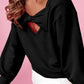 Bow Round Neck Long Sleeve Sweatshirt