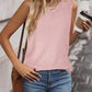 Eyelet Round Neck Tank