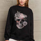 Simply Love Simply Love Full Size Dropped Shoulder SKULL Graphic Sweatshirt