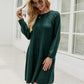 Cable-Knit Long Sleeve Sweater Dress