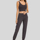 Wide Waistband Slant Pocket Pants