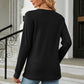 V-Neck Long Sleeve Blouse