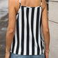 Striped V-Neck Spaghetti Strap Cami