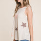 BOMBOM Star Print Round Neck Tank