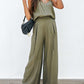 Spaghetti Strap Cami and Wide Leg Pants Set