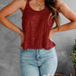 Sequin Scoop Neck Tank