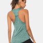 Full Size Scoop Neck Wide Strap Active Tank