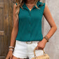 Button Up Collared Neck Tank