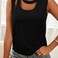 Cutout Sleeveless Top