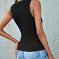 Textured Round Neck Tank