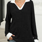 Johnny Collar Long Sleeve T-Shirt