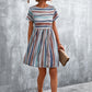 Striped Round Neck Dress