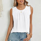 Ruched Round Neck Tank