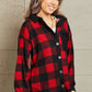 Heimish Make It Last Full Size Contrast Plaid Shacket