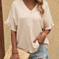 Honey V-Neck Half Sleeve Blouse