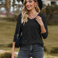 Dropped Shoulder Hooded Blouse