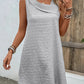 Asymmetrical Neck Sleeveless Dress