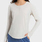 Round Neck Long Sleeve Sport Top