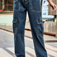 Baeful Long Straight Leg Jeans with Pockets