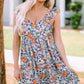 Floral Sweetheart Neck Empire Waist Dress