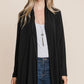 BOMBOM Open Front Long Sleeve Cardigan