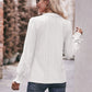 Mandy Eyelet Notched Neck Flounce Sleeve Blouse