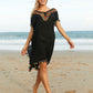 Tassel V-Neck Short Sleeve Cover Up