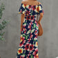 Floral Layered Off-Shoulder Maxi Dress