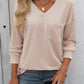 Mandy V-Neck Long Sleeve T-Shirt