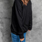 SPOOKY Rhinestone Round Neck Long Sleeve Sweatshirt