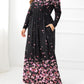 Plus Size Round Neck Maxi Dress with Pockets