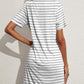 Pocketed Striped Round Neck Short Sleeve Dress