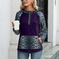 Ivy Lane Leopard Raglan Sleeve Hoodie