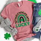 LUCKY Round Neck Short Sleeve T-Shirt