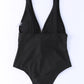 Plunge Wide Strap One-Piece Swimwear