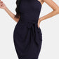 Tie Front One-Shoulder Sleeveless Dress