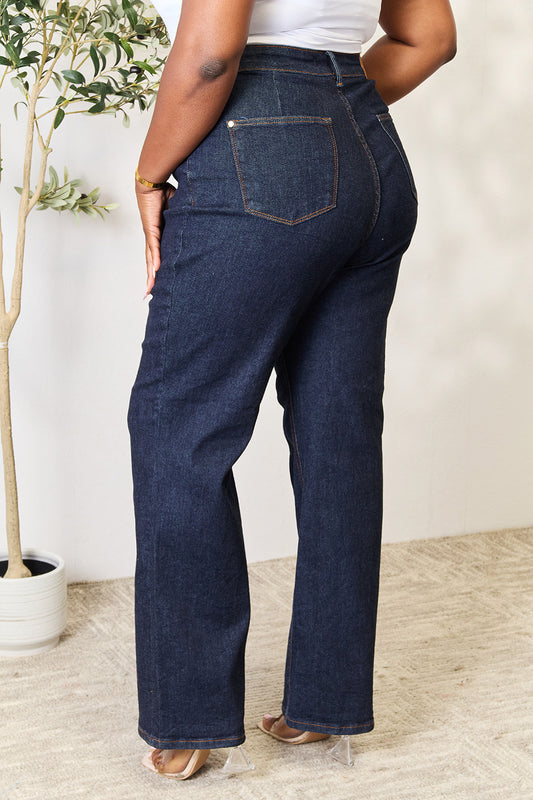 Judy Blue Full Size High Waist Wide Leg Jeans