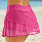 Full Size Layered Swim Skirt