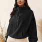 Zip-Up Dropped Shoulder Hoodie