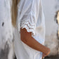 Lace Detail Collared Neck Short Sleeve Blouse