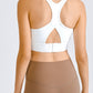 Cross Back Yoga Crop Top