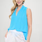 RENEE C  V-Neck Sleeveless Top