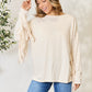 Celeste Full Size Fringe Detail Long Sleeve Blouse