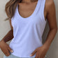 Solid Scoop Neck Tank