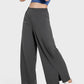 Slit Wide Leg Active Pants