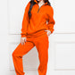 Half Zip Long Sleeve Sweatshirt and Pants Set