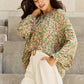 HEYSON She's Blossoming Full Size Balloon Sleeve Floral Blouse