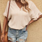 Honey V-Neck Half Sleeve Blouse