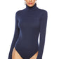 Ribbed Turtleneck Long Sleeve Bodysuit